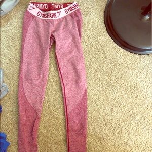 Gymshark red flex leggings